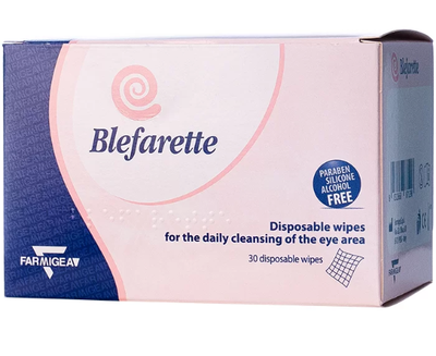 Блефарете /Blefarette почистващи кърпи за очи х 30