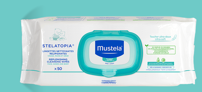 Мустела Стелатопия / Mustela Stelatopia почистващи мокри кърпи х 50