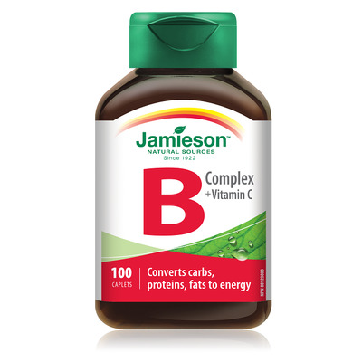 Джеймисън B комплекс + Витамин С /  Jamieson B-Complex + Vitamin C Таблетки х 100