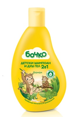 Бочко / Bochko Детски Шампоан и Душ гел 2в1 Банан 250мл