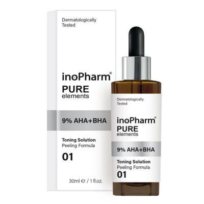 InoPharm Pure Elements Пилинг за лице с 9% АНА+ВНА хидрокси киселини 30мл