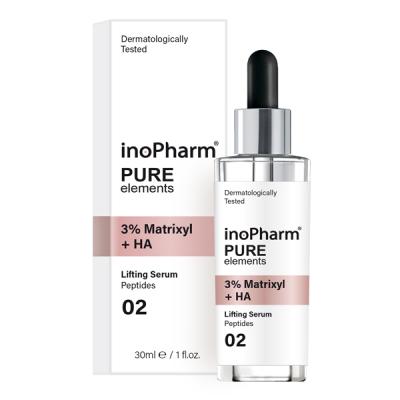 InoPharm Pure Elements Серум за лице с 3% матриксил и хиалуронова киселина 30мл
