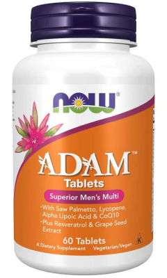 Адам Витамини за мъже / Adam Men`s Vitamins таблетки х 60 Now Foods