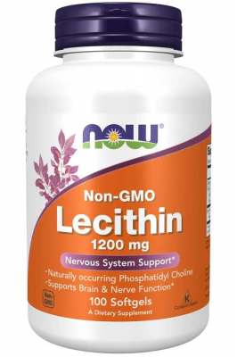 Лецитин / Lecithin драже 1200mg x 100 Now Foods