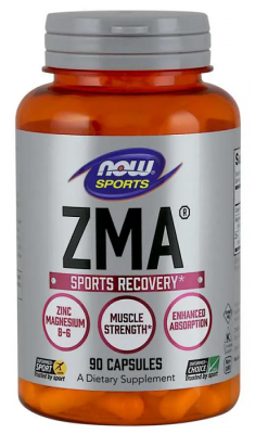 ЗМА / ZMA капсули 800 mg х 90 Now Foods
