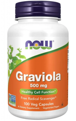 Гравиола / Graviola капсули 500мг х 100 Now Foods