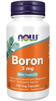Бор / Boron капсули 3мг х 100 Now Foods