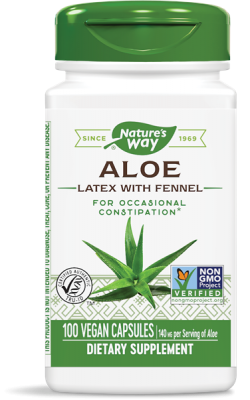 Алое Латекс с Копър / Aloe Latex with Fennel  капсули x 100 Nature’s Way