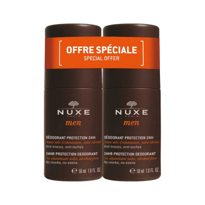 Нукс / Nuxe Men Рол-он дезодорант за мъже 2x50мл