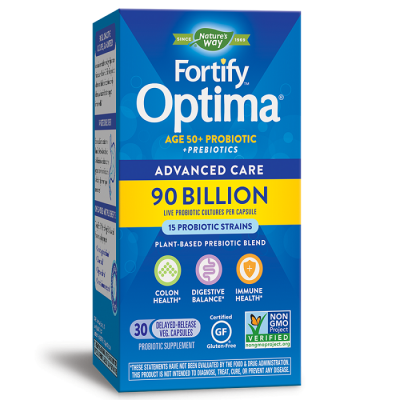 Фортифай Оптима / Fortify Optima Advanced Care Age 50+ капсули 15 щама, 90 млрд х 30 Nature’s Way