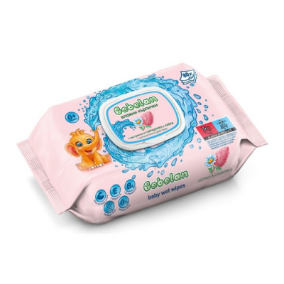Бебелан / Bebelan Бебешки мокри кърпи смрадлика и лайка х 80
