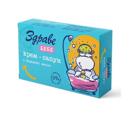 Арома / Aroma Здраве Бебе Крем-Сапун с Бадемово масло 75 г