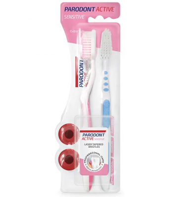 Астера / Astera Parodont Active Sensitive Extra Soft Dou Четка за зъби 1+1