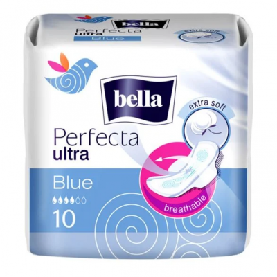 Белла / Bella Perfecta Blue Extra Soft Дамски превръзки х 10
