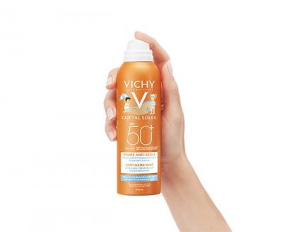 Виши / Vichy Capital Soleil Детски слънцезащитен спрей срещу полепване на пясък по кожата SPF 50+ 200мл