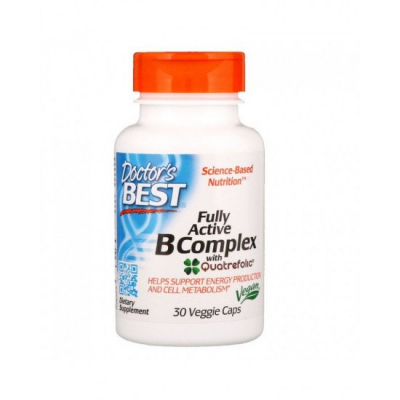 Витамин Б Комплекс / Fully Active B Complex 30 капсули Doctor's Best