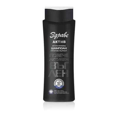Арома / Aroma Здраве Active Шампоан Активен въглен против пърхот 400мл