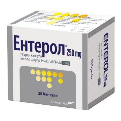 Ентерол / Enterol при диария капсули 250мг х 30
