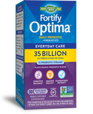 Фортифай / Fortify Оптима 35 млрд. активни пробиотици, 15 щама формула капсули х 30