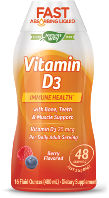 Витамин D3 / Vitamin D3 Fast Absorbing Liquid (течен, с вкус на горски плод) 480мл