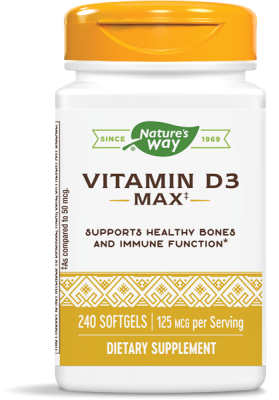 Витамин D3 / Vitamin D3 софтгел капсули 5000 IU x 240