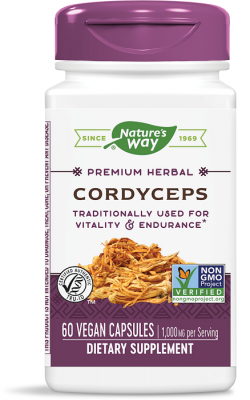 Кордицепс / Cordyceps капсули 50 мг х 60 Nature's Way