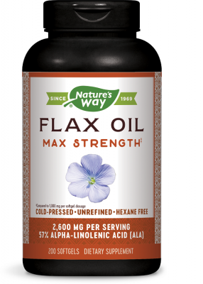 Ленено масло / Flax Oil 57% ALA софтгел капсули 1300 mg х 200