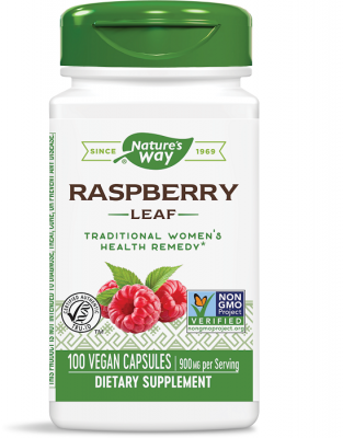 Малина (лист) / Raspberry Leaf капсули 450 mg x 100 Nature's Way