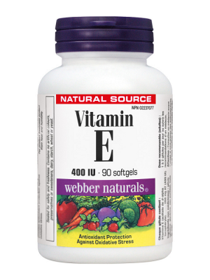 Витамин Е / Vitamin E (d-алфа токоферол) 400 IU капсули x 120