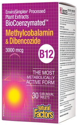 BioCoenzymated Витамин В12 (метилкобаламин & дибенкозид) субл. таблетки 3000 mcg x 30