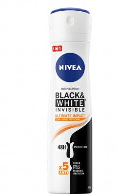 Нивеа / Nivea Black & White Invisible Ultimate Impact Дезодорант спрей 150мл