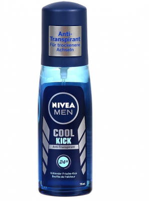 Нивеа / Nivea Men Спрей дезодорант Cool Kick 75мл
