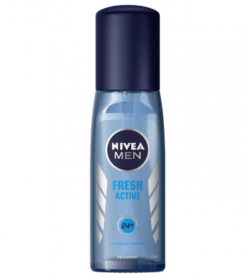 Нивеа / Nivea Men Fresh Active Спрей дезодорант 75мл