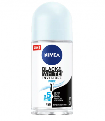 Нивеа / Nivea Рол-он Black & White Invisible Pure 50мл