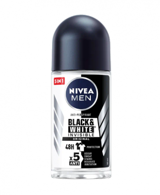 Нивеа / Nivea Men Рол-он Black & White Invisible 50мл
