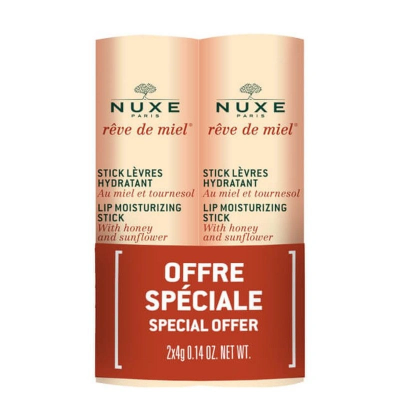 Нукс / Nuxe Reve de miel Стик за устни 4мл 1+1