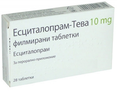 Есциталопрам Тева / Escitalopram Teva таблетки 10мг х 28