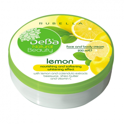 Дева / Deva Natural Beauty Крем за лице и тяло с екстракт от лимон 200мл