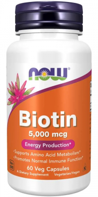 Биотин / Biotin капсули 5000мкг х 60