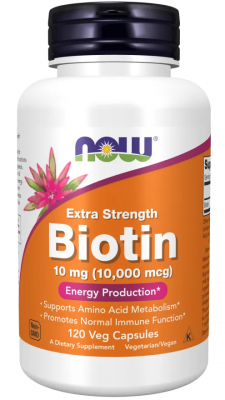 Биотин / Biotin капсули 10000мкг х 120