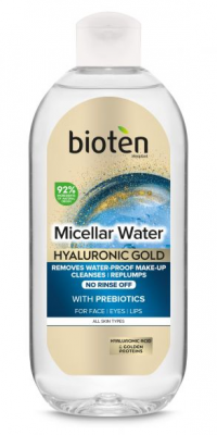 Биотен / Bioten Hyaluronic Gold мицеларна вода 400мл