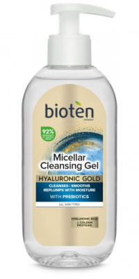 Биотен / Bioten Hyaluronic Gold мицеларен почистващ гел 200мл