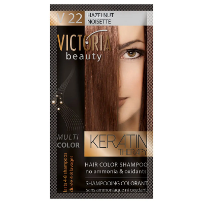 Викториа Бюти / Victoria Beauty Шампоан оцветител лешник №22 40мл