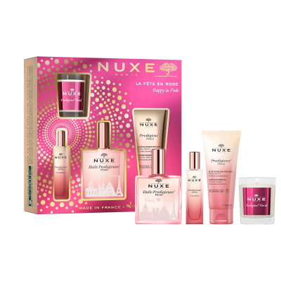 Нукс / Nuxe Комплект Huile Prodigieuse Flora Happy in Pink set