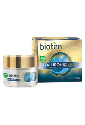 Биотен / Bioten Hyaluronic Gold нощен крем 50мл
