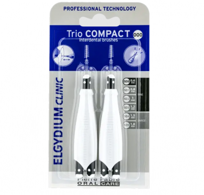 Елгидиум / Elgydium Clinic Trio Compact Черни (ISO 0/0/0) Интердентални четки