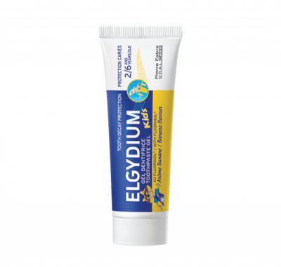 Елгидиум / Elgydium Kids Паста за зъби за деца вкус Банан 2-6г 50мл Промо