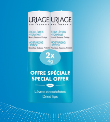 Уриаж / Uriage Eau Thermale възстановяващ стик за устни 4гр 1+1