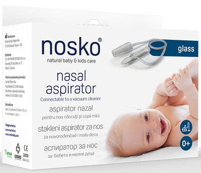 Носко / Nosko Назален аспиратор за прахосмукачка стъклен