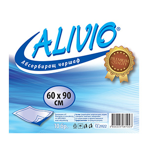 Аливио / Alivio Чаршафи еднократни 60/90 х 10